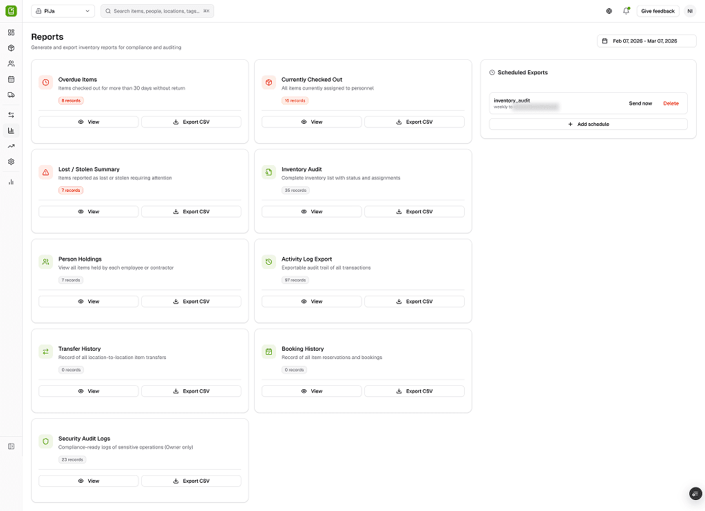 Efterlevnadsrapporter